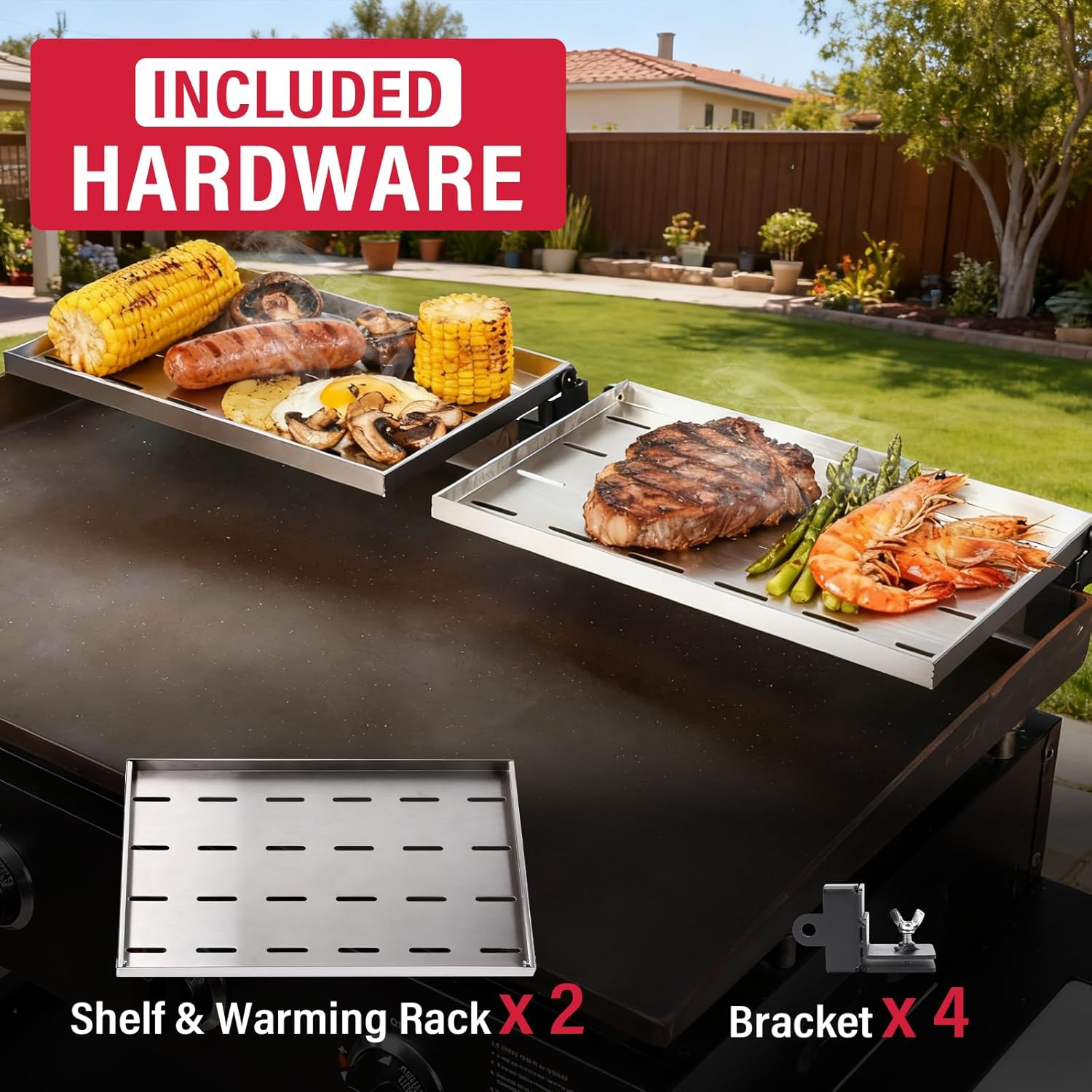 36 Inch Warming Rack 2-Pack Warming Rack for Blackstone 36