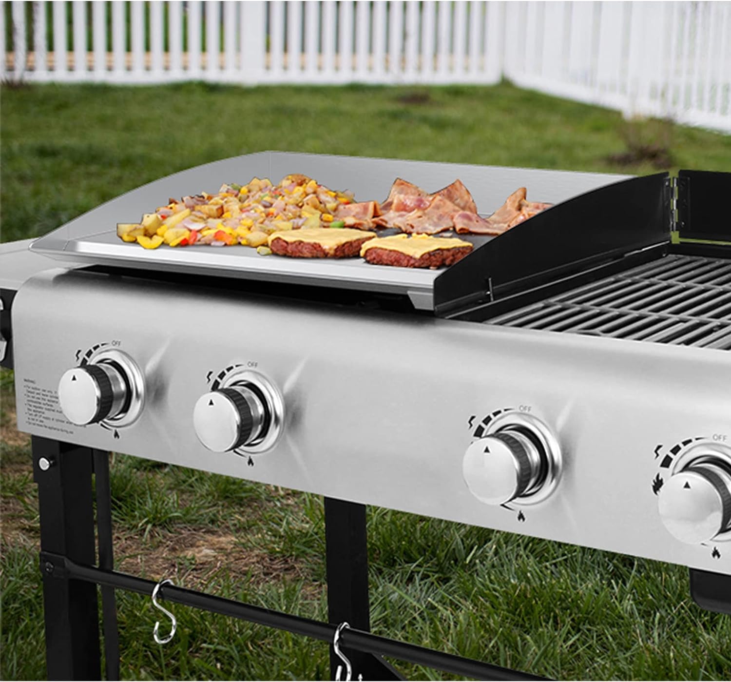 Stainless Steel Griddle for Royal Gourmet 4 Burner GD401, GD402, GD403 ...