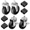 BBQ Grill Caster Wheels 4Pcs Kit for Char-Broil 463243518, 463342119, 461246804 Grills, Grill Replacement Parts G515-0082-W1 G408-0036-W1