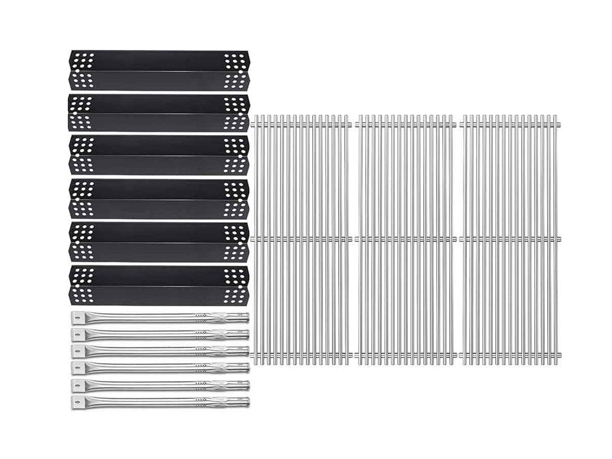 Grillrost Für Nexgrill – Ersatzrost Für 720-0896B & Andere 6-Brenner Modelle | 3-teilig, Emailliertes Gusseisen