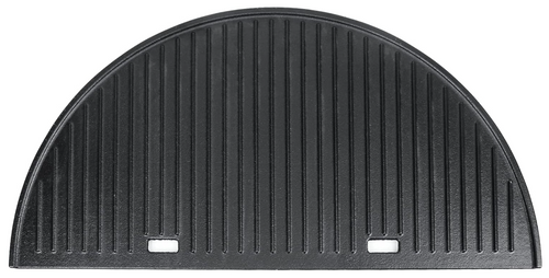 Half Moon Cast Iron Griddle for for X Large Big Green Egg (XL), Reversible Gridde 24"