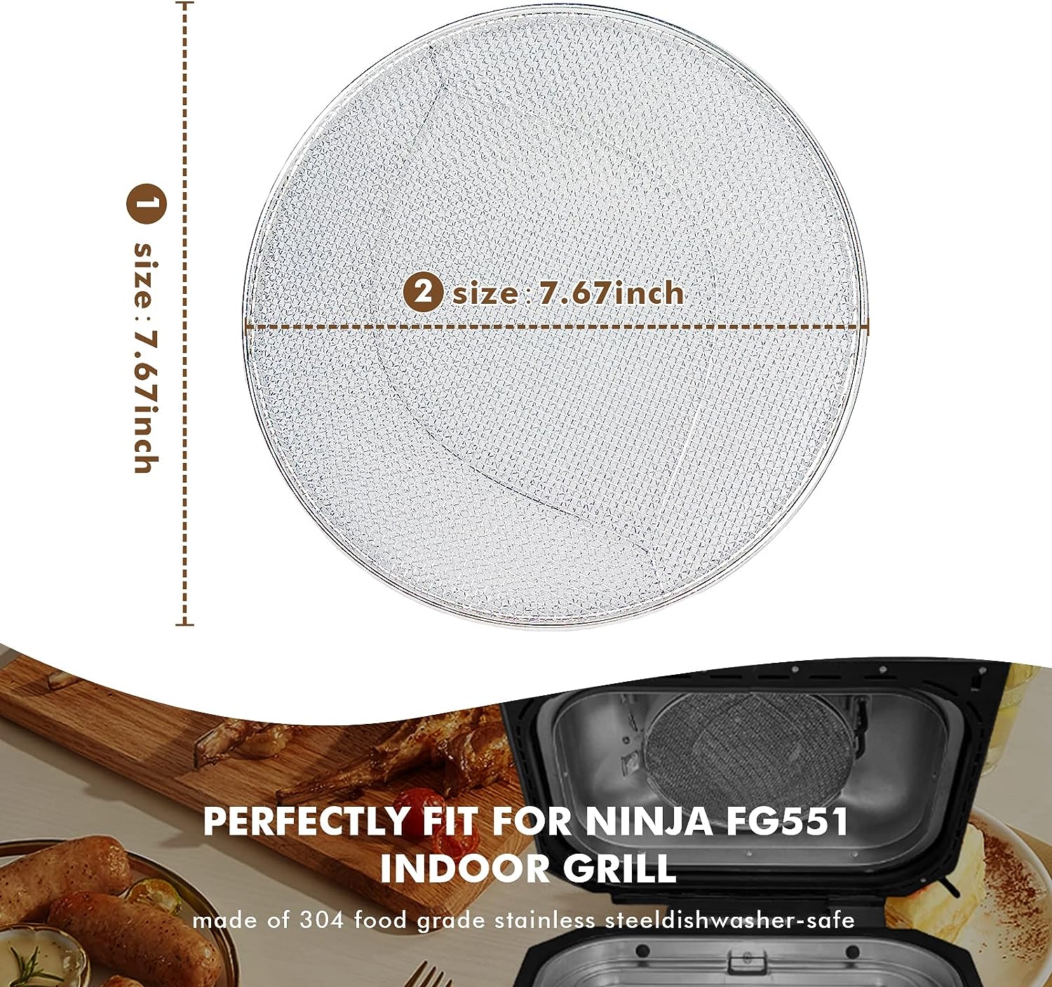 Ninja Foodi Smart XL Grill 6-in-1 Replacement Base (Copper) FG551QCO