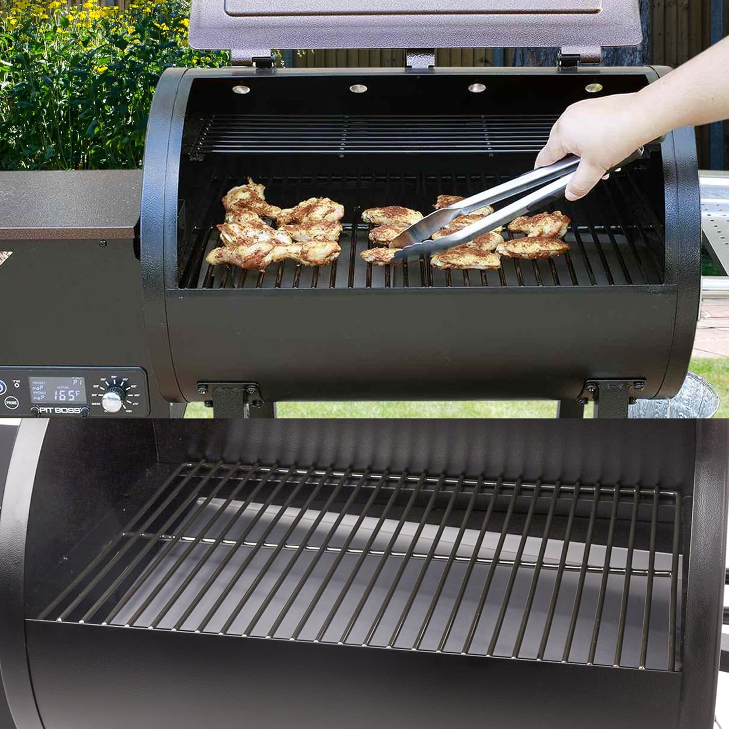 Stainless Grease Drip Tray Heat Baffle Diffuser Drip Pan Set Compatibl ...