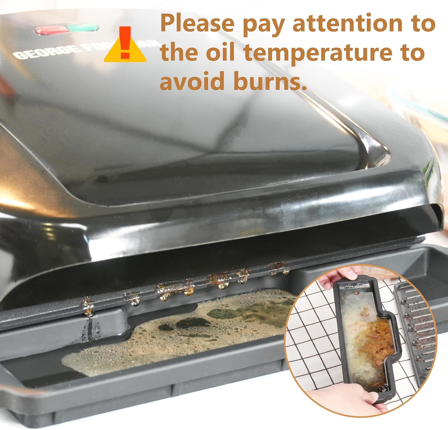 George Foreman Grease Catcher Replacement Buy Grill Grease Tray