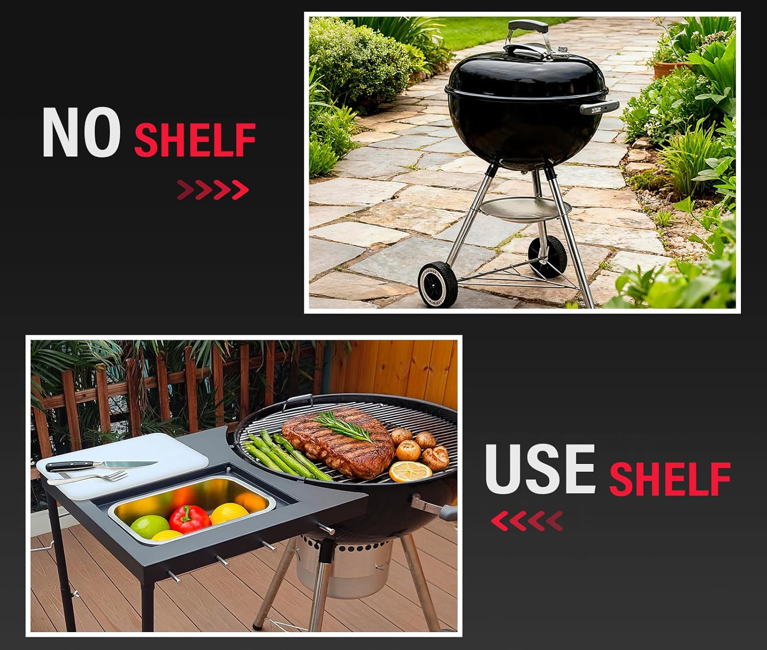 Onlyfire Kettle Grill Cleaner - BBQ Scraper Tool For Weber, Big Green Egg & Kamado Grills