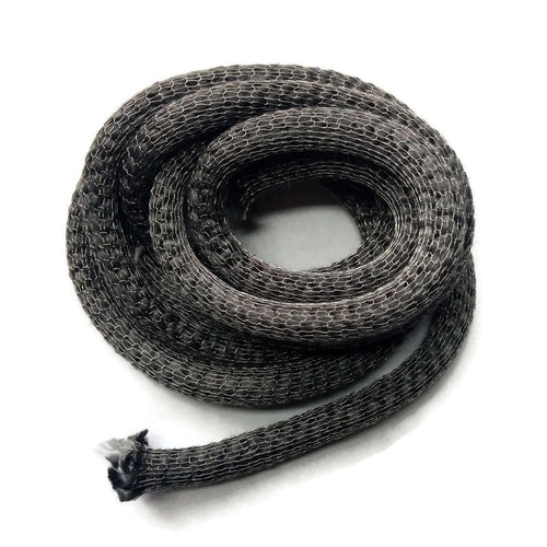 5/16" x 50" Rope w/Armored Jacket Wood Stove Replacement Gasket for Woodburning Stoves, Graphite Impregnated Fiberglass Gaskets for Wood Stoves Door