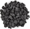 Black Lava Rock 10 Pounds 0.4-0.8'' Volcanic Lava Stones for Indoor Outdoor Fire Pits Fireplaces Gas Grill and Landscaping
