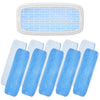 10 Pack RV AC Filters, MERV 6 Replacement for Air Conditioner Vent (12.875” x 5.5”) – Polyester Cotton, Blue & White Design