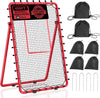 Volleyball Rebounder Net 6x4 FT with Adjustable Angles Bounce Back Net for Training, Backyard Volleybing Hitting Trainer & Practice Equipment
