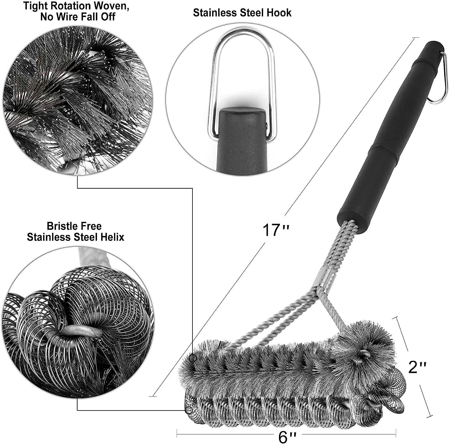 Grill Brush - Grill Cleaner - BBQ Grill Accessories - Grill