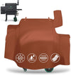 Grill Cover for GMG Green Mountain Daniel Boone Prime WiFi Grills & Green Mountain Grill Ledge Model, Full Length GMG Smoker Cover, 600D Fabric, Brown