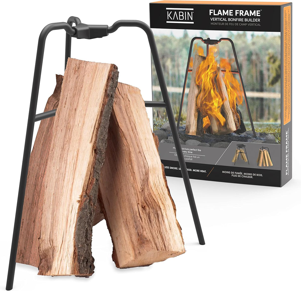 Coated Steel Flame Frame for Outdoor Wood Burning Fire Pits - Create a ...