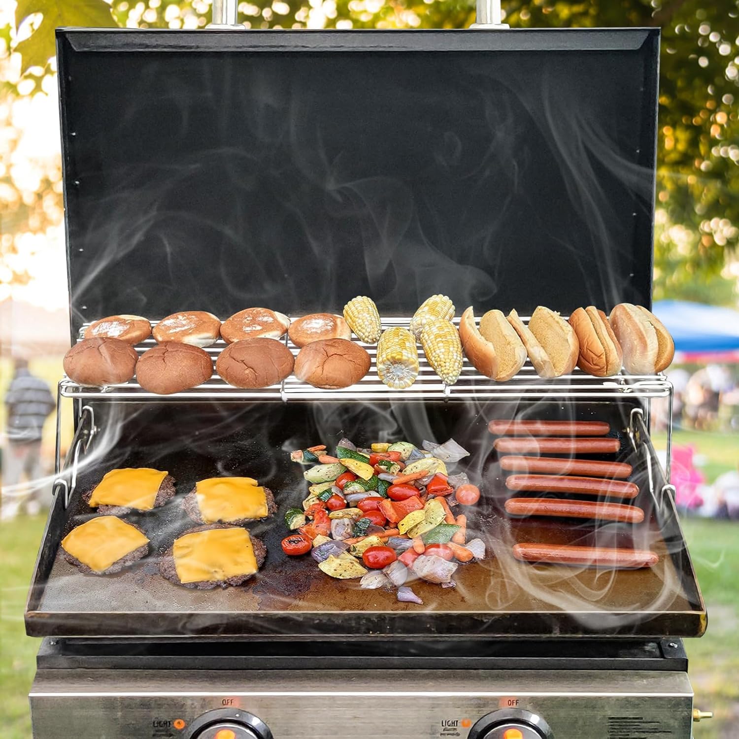Griddle Racks Universal Warming Rack for Blackstone 17/22 Inch Griddle, for Most 17 ...