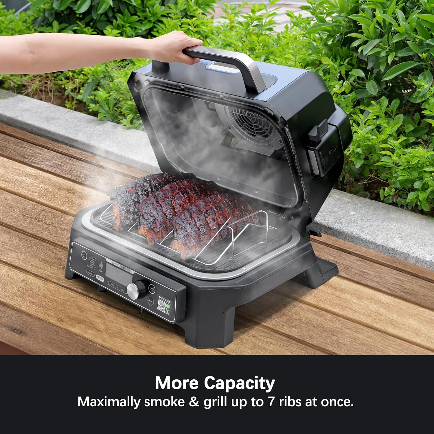 Ninja Smoker Rib Rack Rib Racks for Grilling and Smoking - Stainless Steel Accessories for N ...