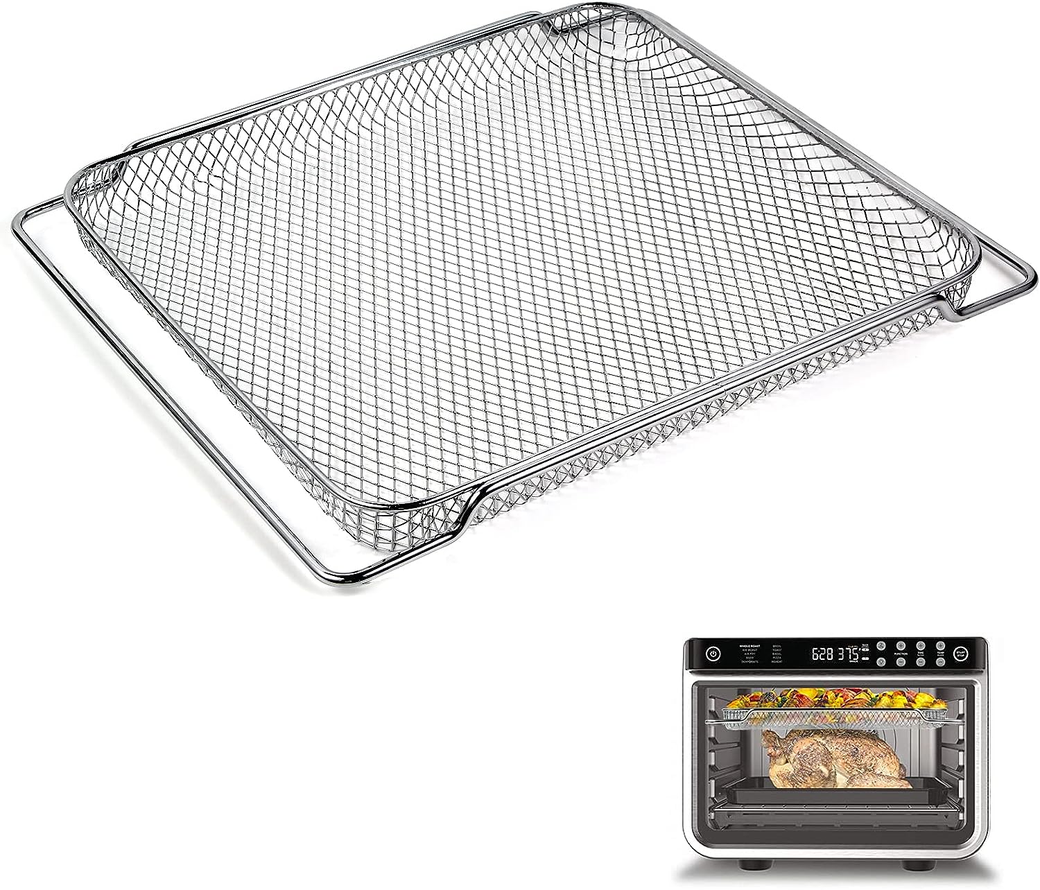 Air Fryer Oven Basket, Original Replacement Baking Trays for NINJA DT201  DT251 F