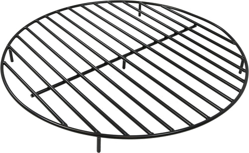 36-Inch Round Heavy-Duty Steel Fire Pit Grate Camping Cooking Grate for Outdoor Campfire, Backyard, Patio, Garden, Picnics Uses