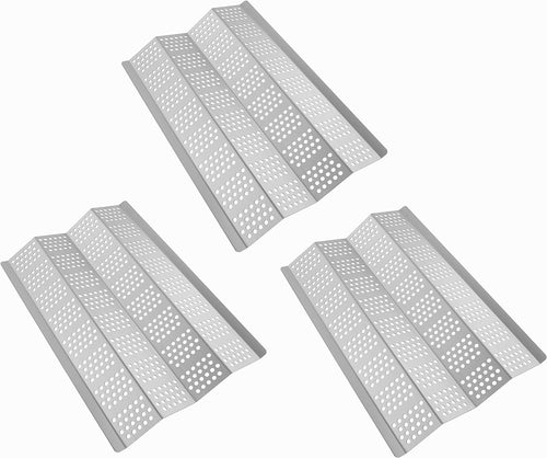 3Pcs Stainless Steel Heat Tent Plates fits for Lucullan MR3000, MR4000 Gas Grills