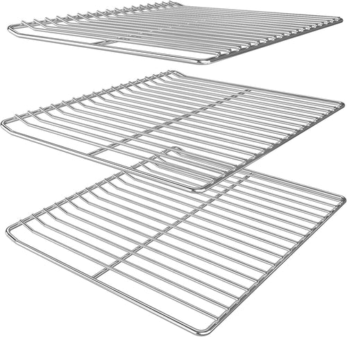 3Pk 304 Stainless Steel Cooking Grate Smoking Rack for Masterbuilt MB20071117 MB20071117 Electric 30 Inch Smokers, 14.6" x 12.2"