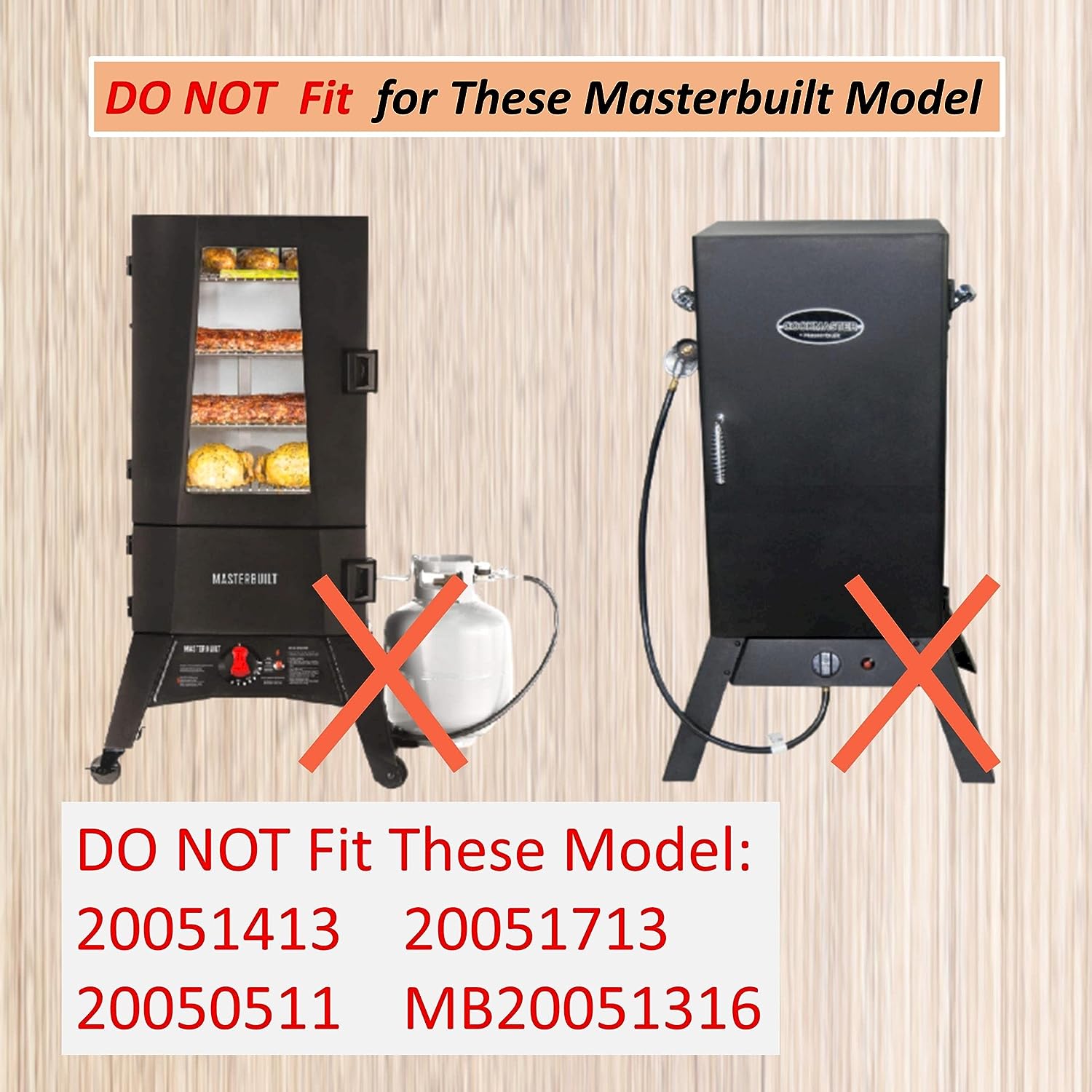 9005100011 Gas Burner with Screw Replacement for Masterbuilt 30