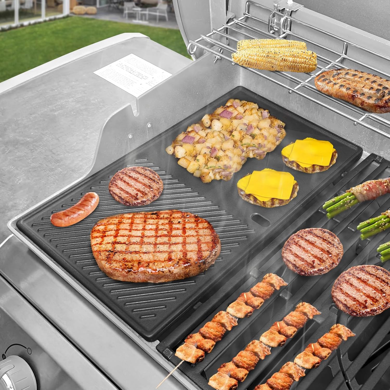 Natural Gas Grill Weber Genesis E410 Stainless Steel Weber Grill