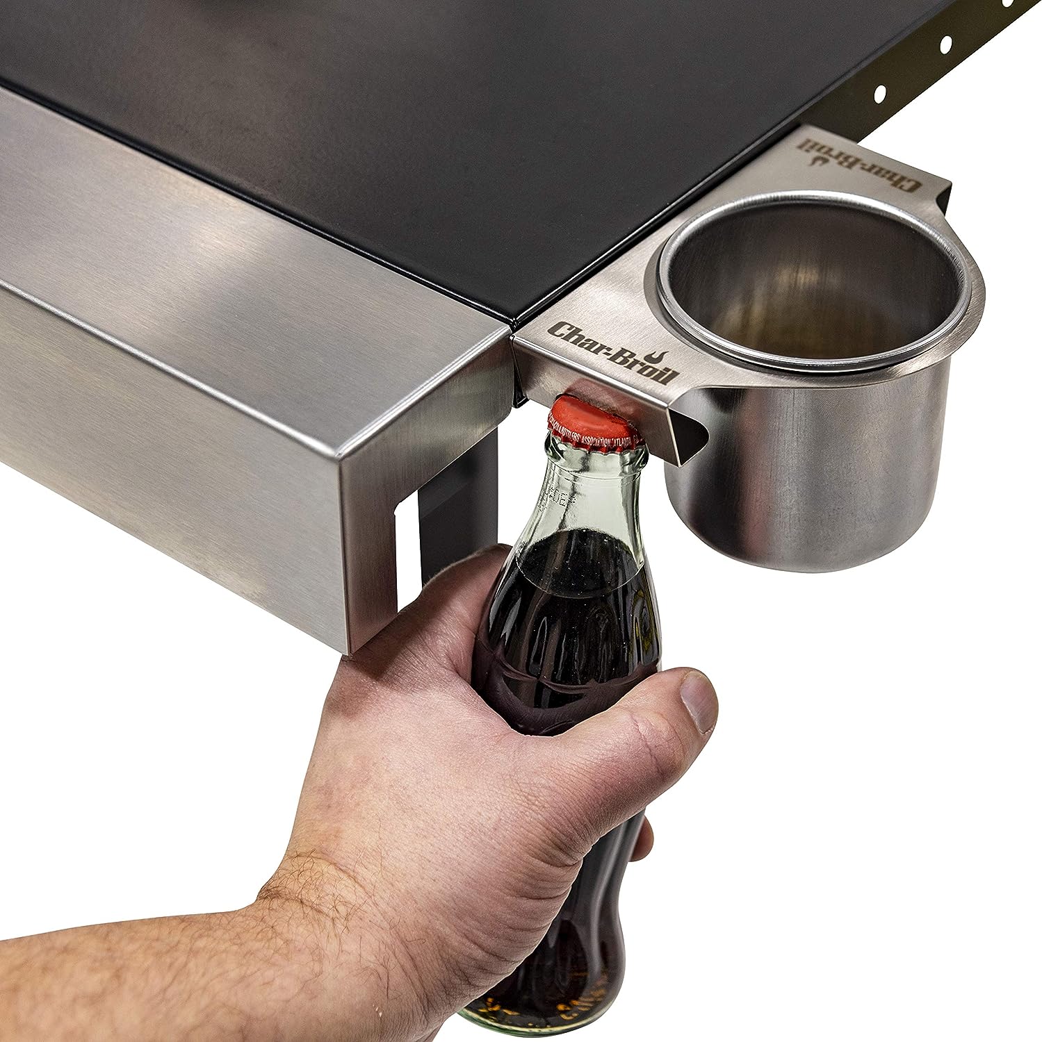 6428409W06 Gear Trax Combination Cup Holder/Bottle Opener for Char-Broil Gas Grills