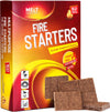 Fire Starter Squares, 160 Pcs Fire Starters for Outdoor Fire Pit, Fireplace, Campfires, Grills, BBQ, Water Resistant & Odorless - Camping Accessories