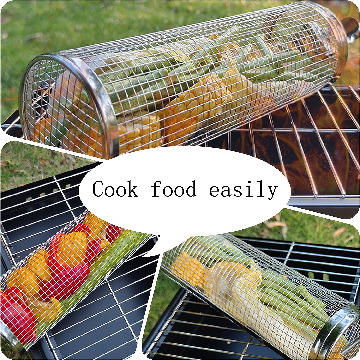 MMLFX 1PC Barbecue Net Square Grid Cuisine Cuisine carrée BBQ Grill Mesh en Acier Inoxydable Barre de Refroidissement Cadre de Refroidissement (Size : 37x37cm MMLFX 1PC Barbecue Net Square Grid Cuisine Cuisine carrée BBQ Grill Mesh en Acier Inoxydable Barre de Refroidissement Cadre de Refroidissement (Size : 37x37cm