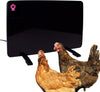 Chicken Coop Heater, Flat-Panel Radiant Heater with Thermal Protector, Energy-Efficient, Easy to Install, Ideal for Small Animals, 200 Watts, Black