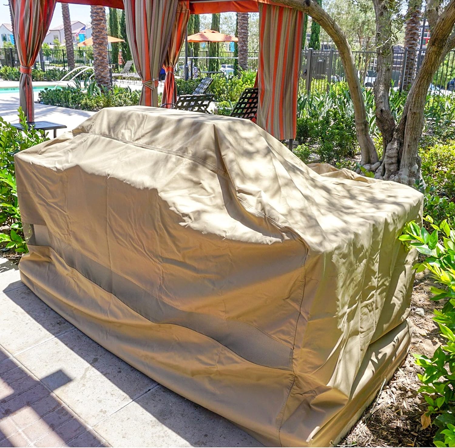 Waterproof BBQ Island Grill All Weather Protection Cover for Large