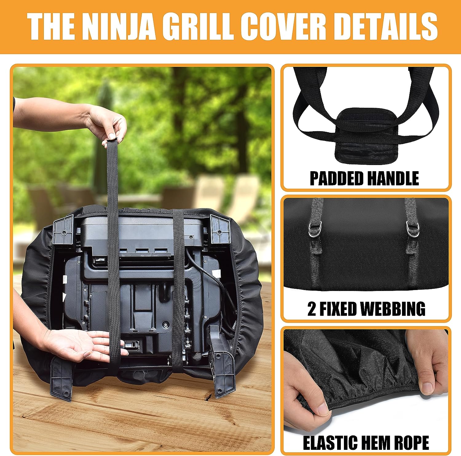 Ninja Woodfire Premium Outdoor Grill Cover - Compatible With Ninja