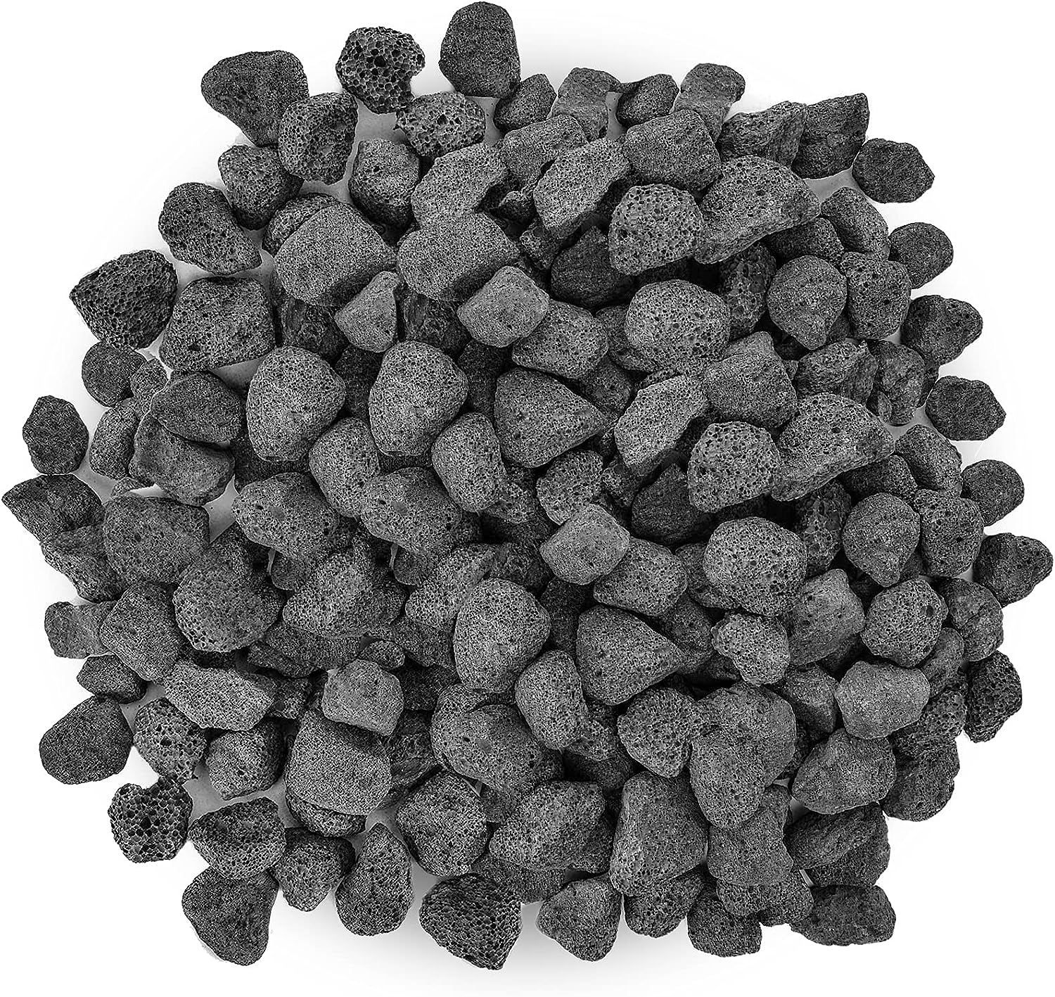 Onlyfire Black Lava Rock 10 Pounds Volcanic Lava Stones for Indoor Outdoor  Fire Pits Fireplaces Gas Grill and Landscaping, 0.3-0.6 Inch :  : Garden