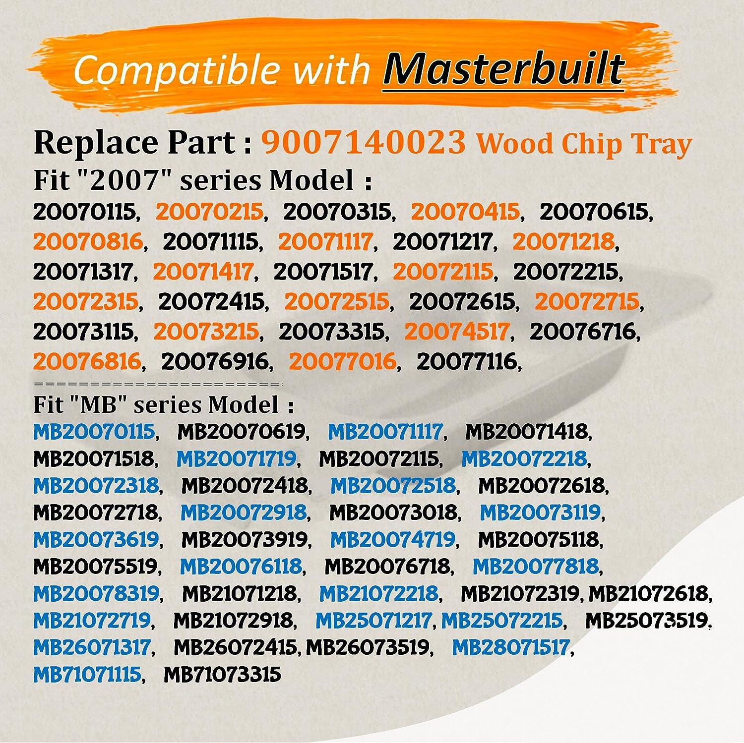 Masterbuilt 20076716 Parts