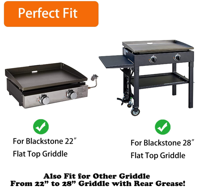Adjustable Wind Screen Guard and Griddle Warming Rack Set for Blacksto ...