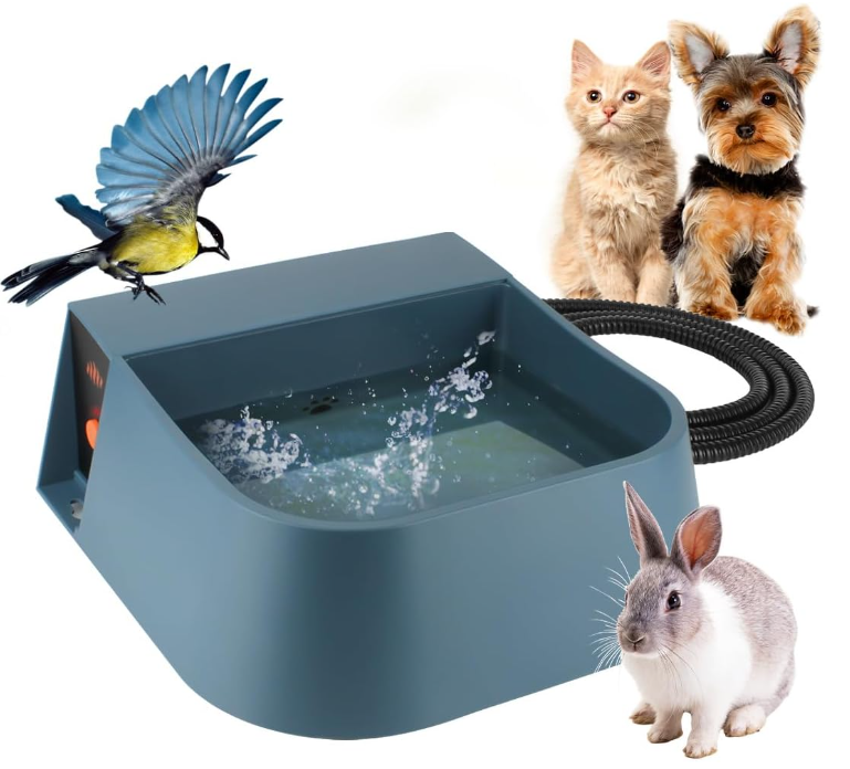 Auto-Fill Heated Water Bowl for Outdoor Cats, Heated Dogs Waterer in W –  GrillPartsReplacement