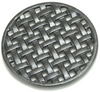 Round Lattice woodstove Tabletop cast Iron Trivet, Black Round
