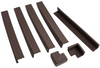 Fireplace Guard Bumpers with Two Corner Protectors, Soften Edges Hearth Pad Kit, Baby Proofing Head Protector, Chocolate Brown