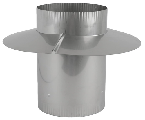 Wind Cap Adapter Stainless Steel 6 inch