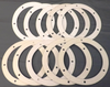 Fireplace Pellet Stove 6" Round Gasket for Combustion/Exhaust Fan - 10 Pack