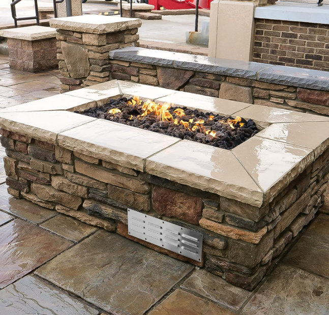 Venting Panel Fire Table Stainless Steel Venting Panel for for Grill, Outdoor Kitchen, Fire Pit ...