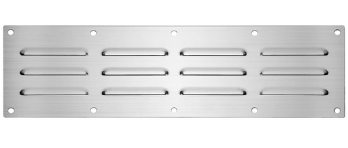 Stainless Steel Venting Panel for for Grill, Fire Pit, Fireplace Accessory, 15" by 4-1/2"