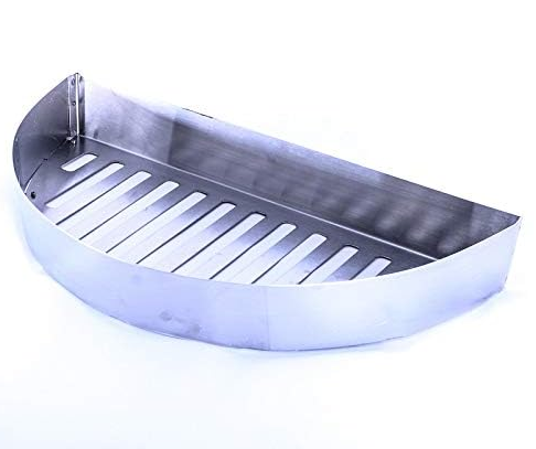 17.5 inch Half Moon Searing Tray Stainless Charcoal Ash Basket for Char-Griller Akorn Kamado, Blaze Grill Kamado, Pit Boss 24, other Kamado Grills