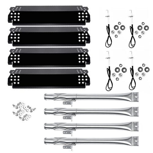 Replacement Parts Kit fits Nexgrill 4 Burner Grills, 720-0958A, 720-0894, 720-0830H etc, Burner + Heat Plates
