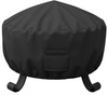 Round Fire Pit Cover, Fits for 40-44’’ Wood Burning Firepit Grill or Fire Pit Ring DIY Process, Waterproof & Windproof, 44 Dia x 24 H