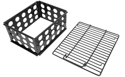Charcoal Grate & Charcoal Chamber Set for Dyna-Glo DGO1176BDC-D DGO1890BDC-D Vertical Offset Charcoal Smoker, Grill Charcoal Briquettes Basket