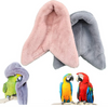 2 Pcs Bird Cozy Corner Fleece Blanket Parrot Warm Nest House Bed Hanging Hammock Toy Plush Snuggle Hut Cage Bedding for Parakeets Conures Cockatiels