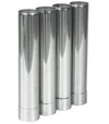 Camp Stove Pipe Stainless Steel Flue Extension 4 Sections of Straight Chimney 2.36"/6cm x 12.6"/32cm