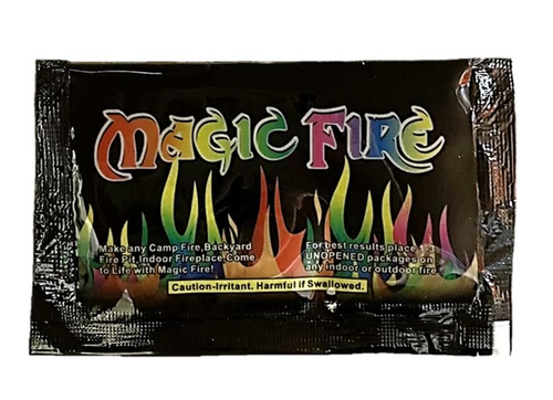 Campfire Color Changing Flames Magic Fire Colorant Powder for Bonfire, Outdoor Fireplace, Fire Pit, 12 Packs