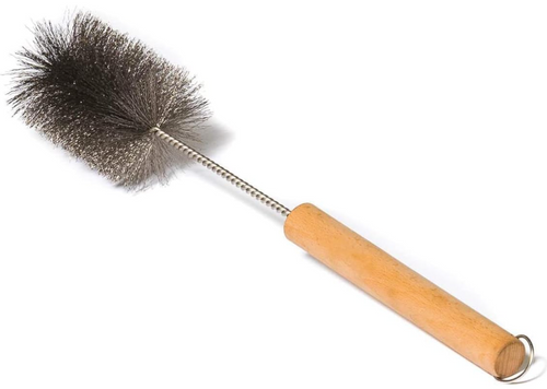 2.5 Inch Wood Burning Stove Brush, Stainless Steel Bristles Brush Diameter Wire Brush for Cleaning Chimney Pipes