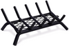 17 Inch Fireplace Grates with Ember Retainer, Firewood Fire Wood Log Holder Rack, Cast Iron Log Grate for Wood Stove