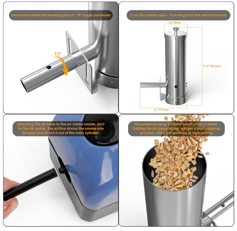 Whiskey Smoker Kit Cold Smoke Generator, Long-Lasting Cold Smoker